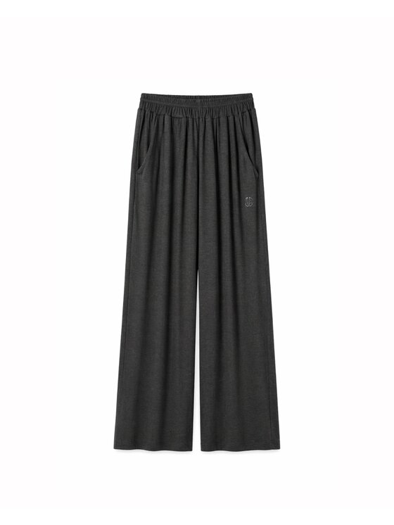 Magda Matyja Magda Matyja Spodnie materiałowe SLOW TROUSERS GREY Szary Loose Fit