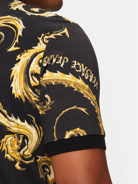 Versace Jeans Couture Versace Jeans Couture Polo 77GAG6S0 Crna Regular Fit