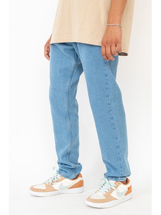 Kamuflage Kamuflage Jeansy Mid-Slim Niebieski Baggy Fit