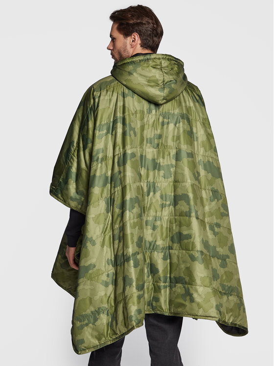 Poler Poler Poncsó 221ACU5601 Zöld Relaxed Fit