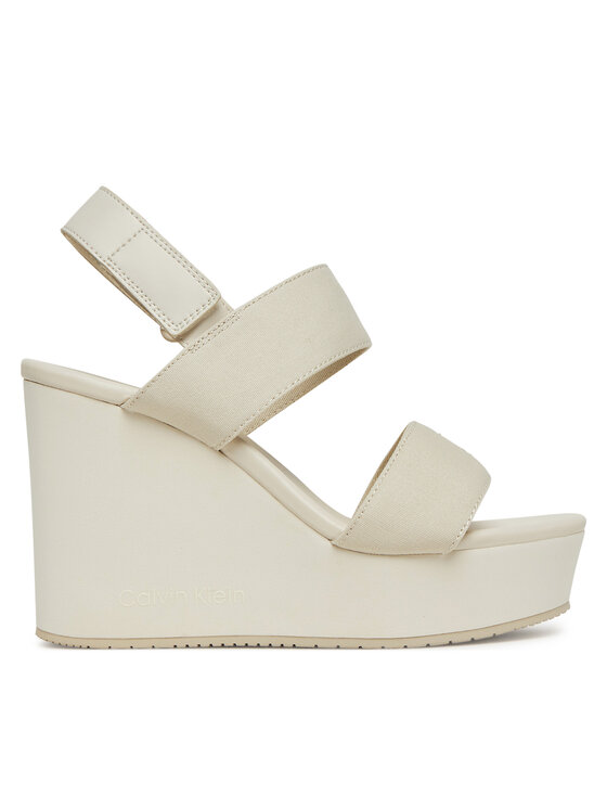 Női Szandál Calvin Klein Jeans, Méret: 41, Szürke, Wedge Sandal Webbing In YW0YW01790