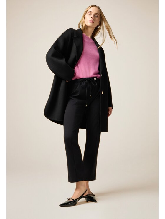 Oltre Oltre Pantaloni di tessuto P263R009066N033 Nero Boy Fit