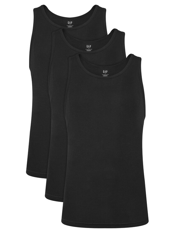 Gap Gap Set de maiouri﻿ 483958-01 Negru Regular Fit