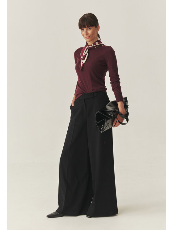 TATUUM TATUUM Sweter MOSS Bordowy Classic Fit