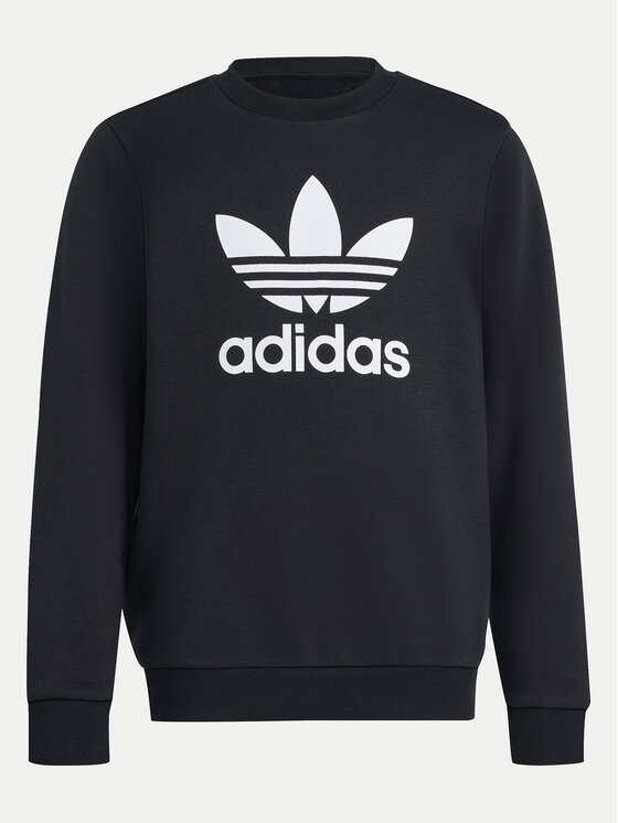 adidas adidas Mikina Trefoil IY7435 Čierna Regular Fit