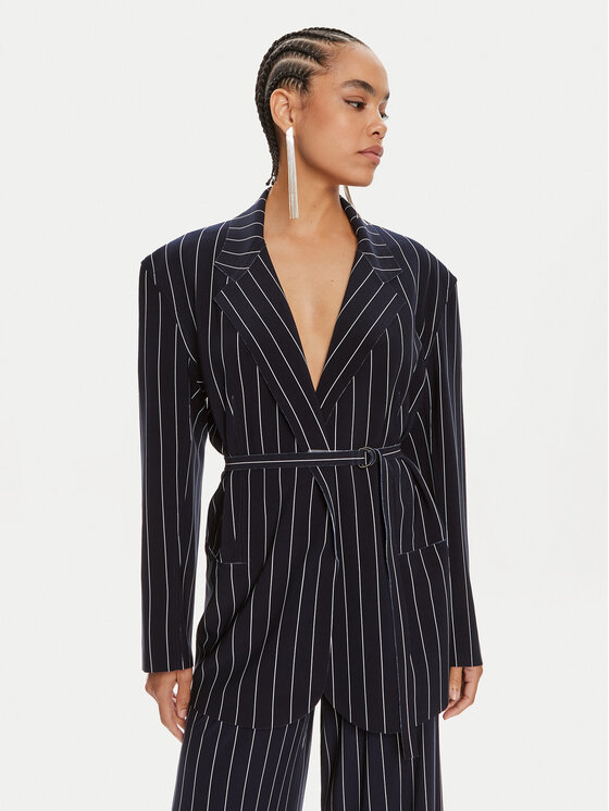 NORMA KAMALI NORMA KAMALI Sako KK1244PL158642 Tmavomodrá Oversize