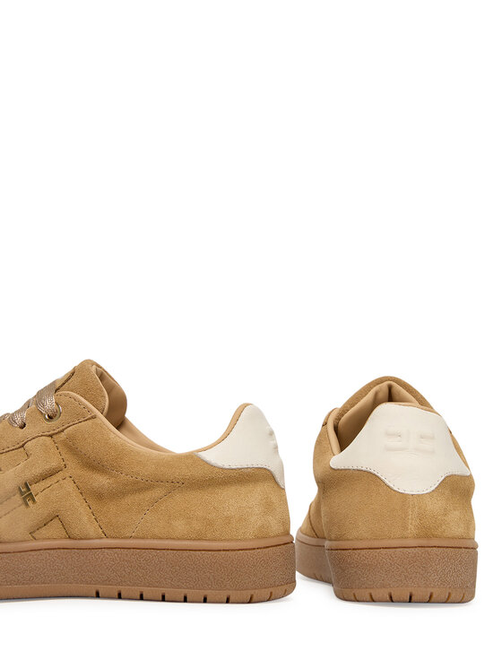 Elisabetta Franchi Elisabetta Franchi Sneakersy Low Cut Lace Up F4A9-E0340-0071 D Beżowy
