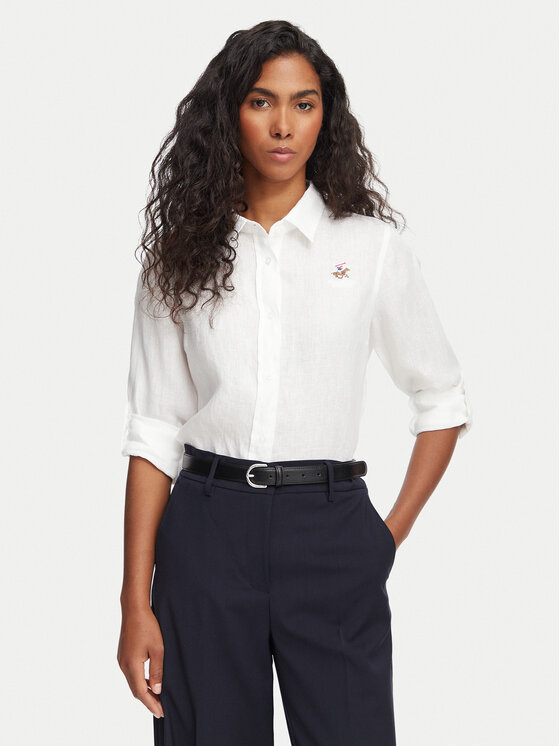 Beverly Hills Polo Club Beverly Hills Polo Club Риза P-SS26W-SH0004 Бял Regular Fit