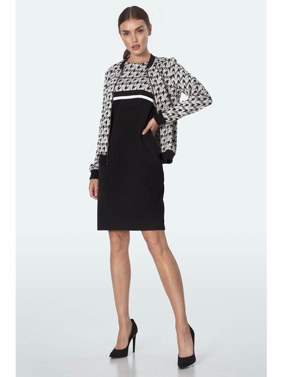 NIFE NIFE Úpletové šaty S246 Barevná Classic Fit