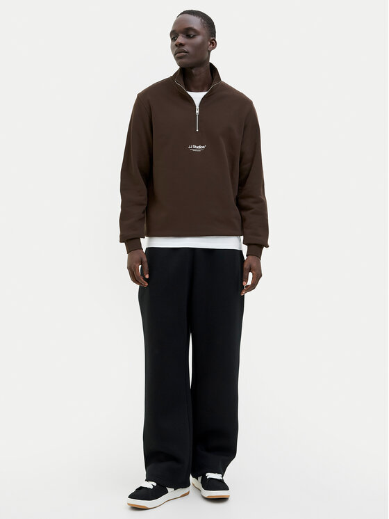 Jack&Jones Jack&Jones Majica dugih rukava Soho 12278793 Smeđa Relaxed Fit