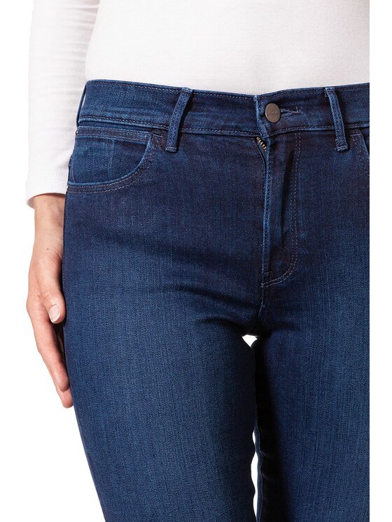 Wrangler Wrangler Jeansy HIGH RISE SKINNY Niebieski Skinny Fit
