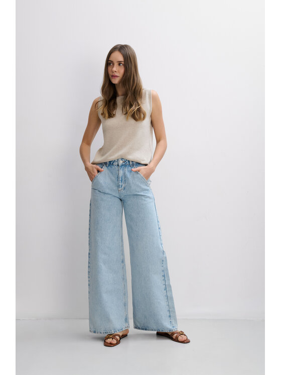 Fobya Fobya Top F1982 Beżowy Basic Fit