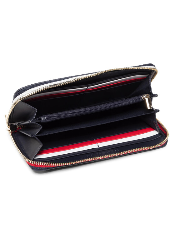 Tommy Hilfiger Du y Portfel Damski Th Essence Lrg Za Corp AW0AW09021 Granatowy Modivo.pl