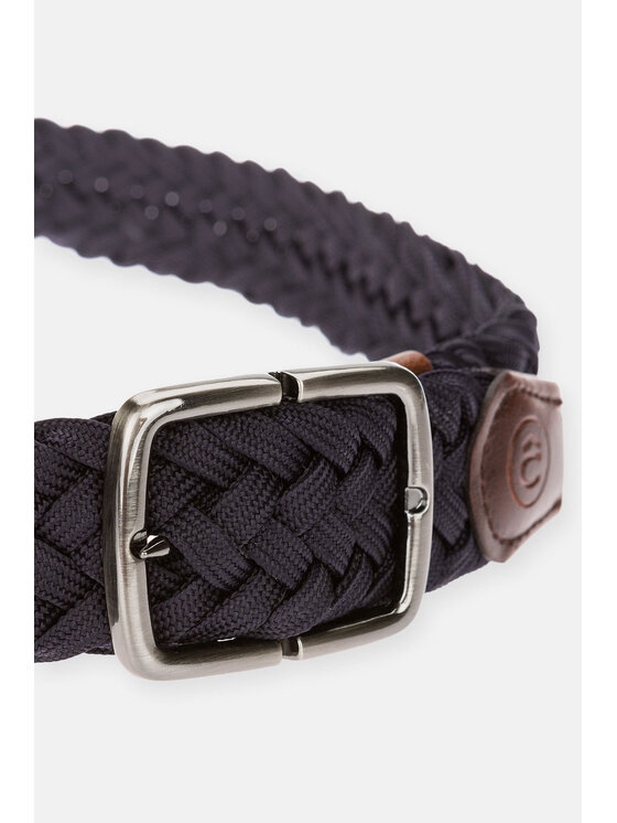 Lancerto Lancerto Pasek Męski Braid Granatowy