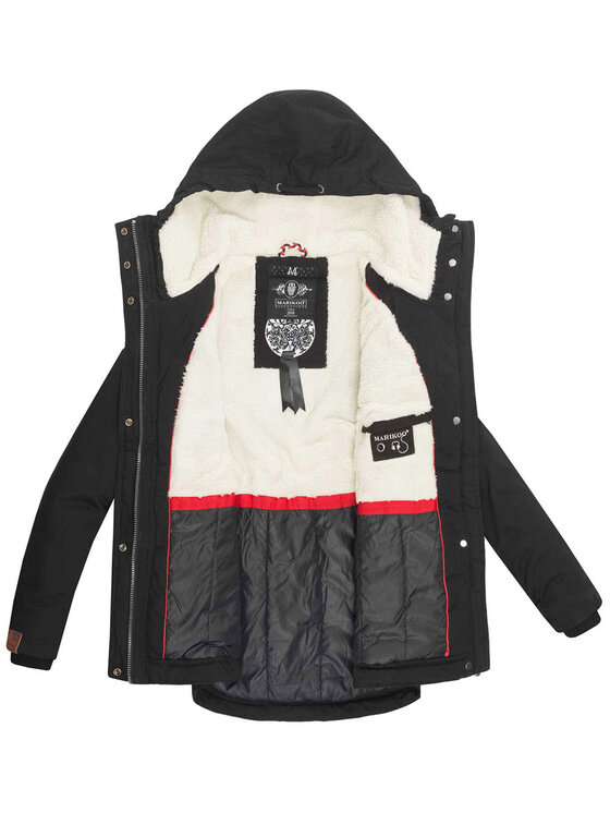 Marikoo Marikoo Kurtka zimowa Bikoo Czarny Regular Fit