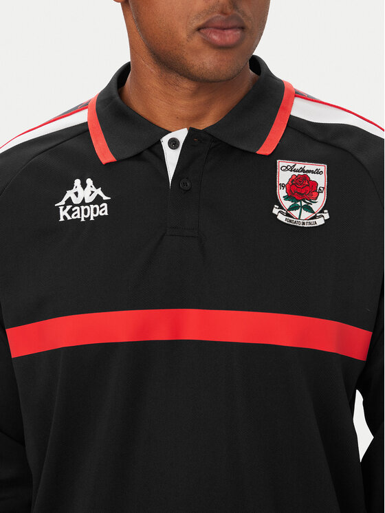 Kappa Kappa Polo särk 311U78W Must Comfort Fit