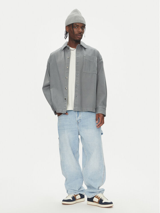 DC DC Blugi Worker Baggy Carpenter Ril ADYDP03087 Albastru celest Regular Fit