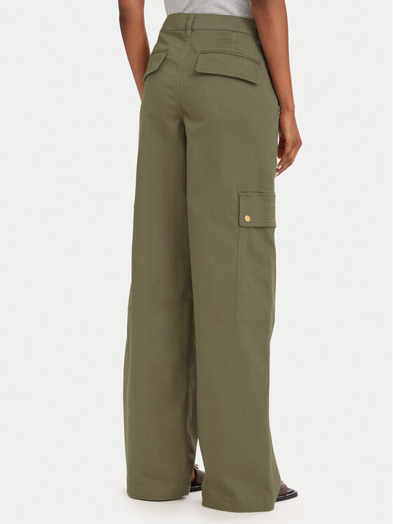 MICHAEL Michael Kors MICHAEL Michael Kors Cargo püksid MT631013X6 Tumebeež Wide Leg