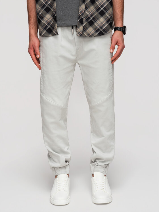 Ombre Ombre Joggery P1521 Szary jasny Relaxed Fit
