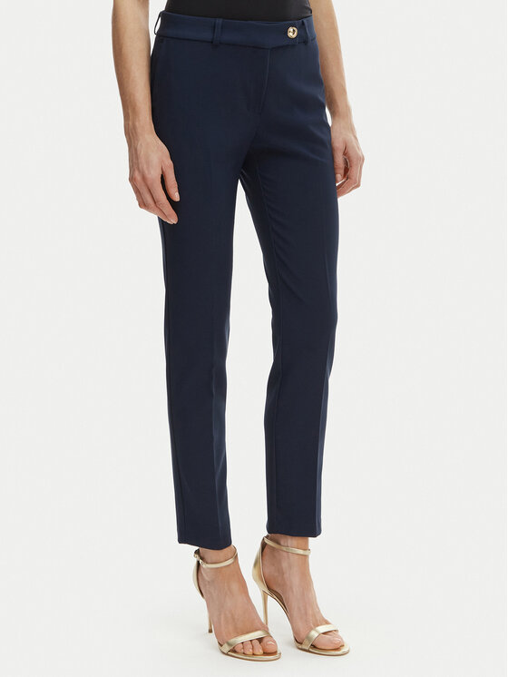 Rinascimento Rinascimento Штани з тканини CFC0128638003 Cиній Slim Fit