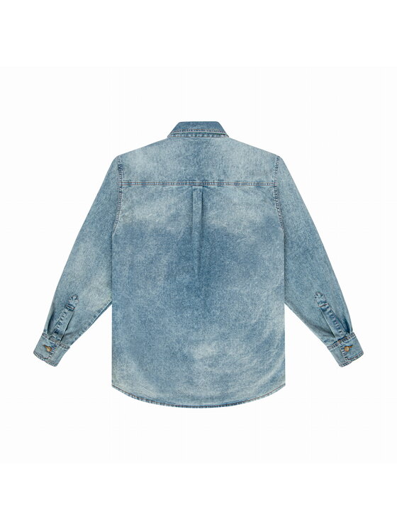 MissDenim MissDenim Koszula jeansowa Pale Blue Your Boyfriend’s Shirt Niebieski Oversize