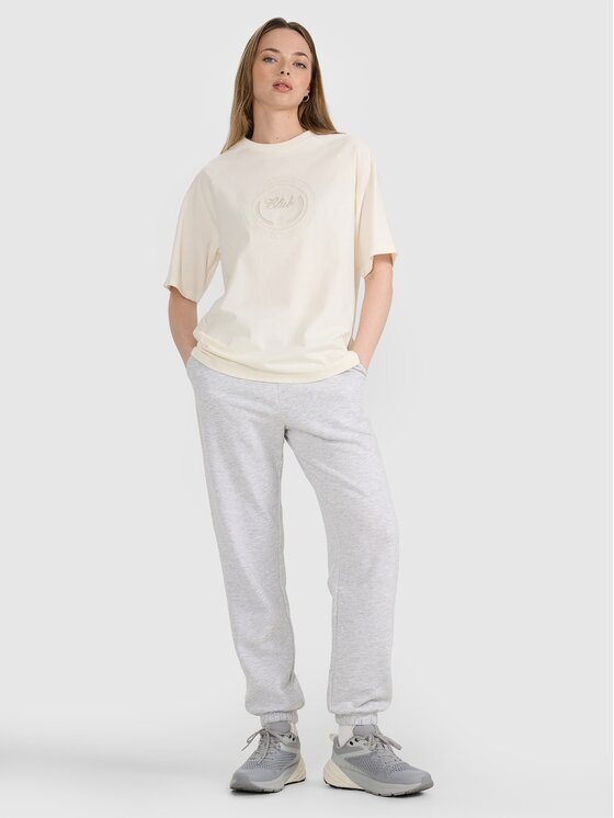 4F 4F T-shirt 4FRSS25TTSHF2791-11S Bianco Oversize
