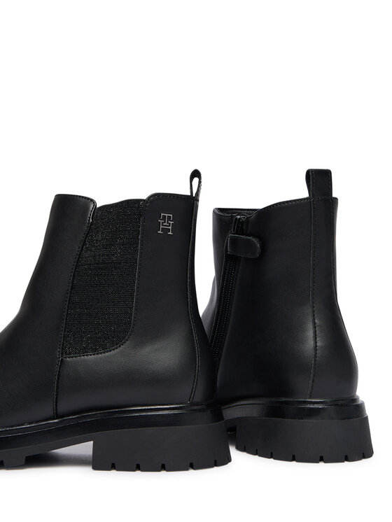 Tommy Hilfiger Tommy Hilfiger Botki Chelsea Boot T3A5-34152-1355 D Czarny
