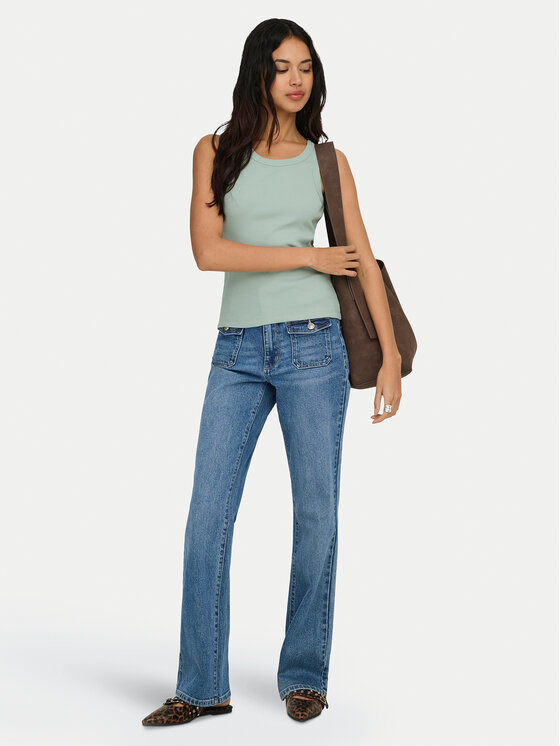 ONLY ONLY Top Val 2-Way 15371705 Zielony Slim Fit