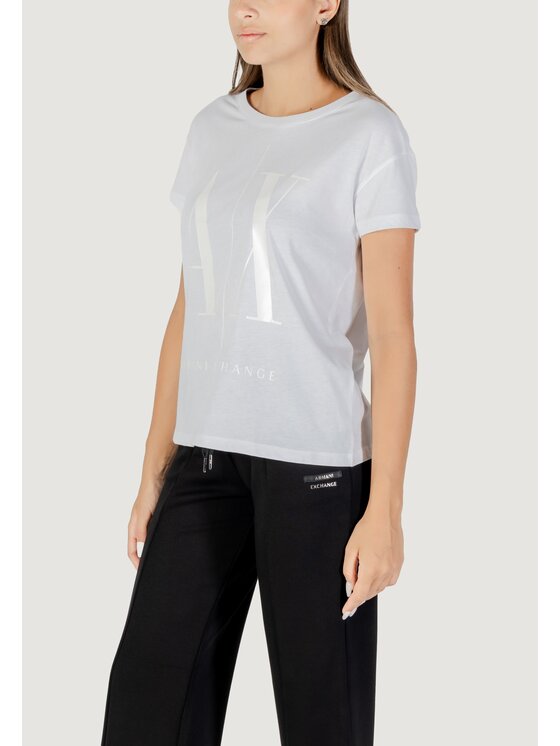 Armani Exchange Armani Exchange T-shirt 8NYTCX YJG3Z Bianco Shirt Fit