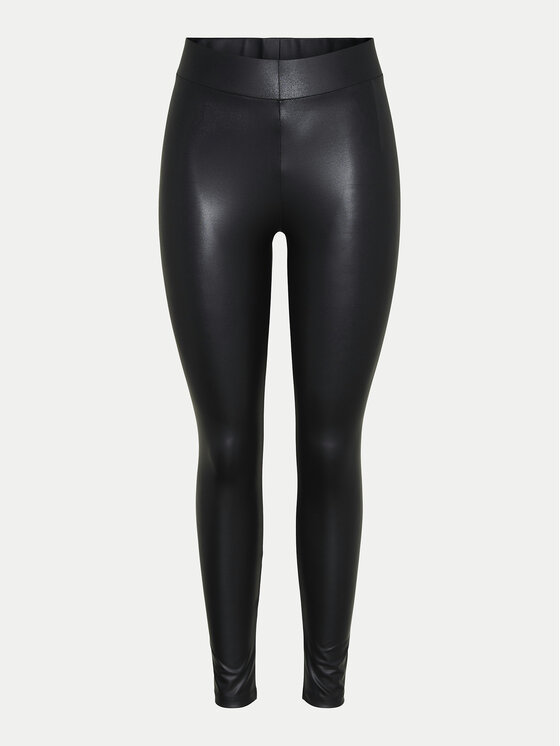 Pieces Pieces Tamprės Shiny 17118562 Juoda Slim Fit