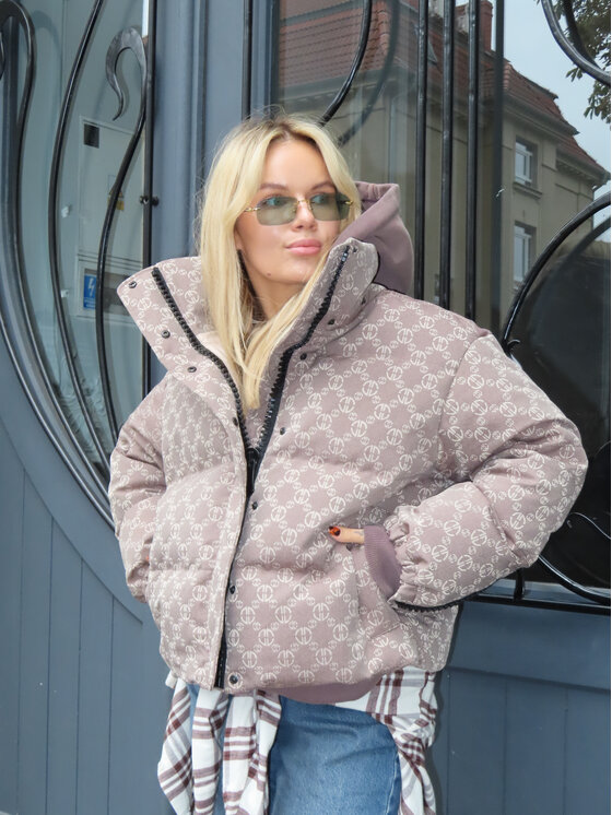 Magda Matyja Magda Matyja Kurtka puchowa ASPEN JACKET MOCCA Brązowy Comfortable Fit