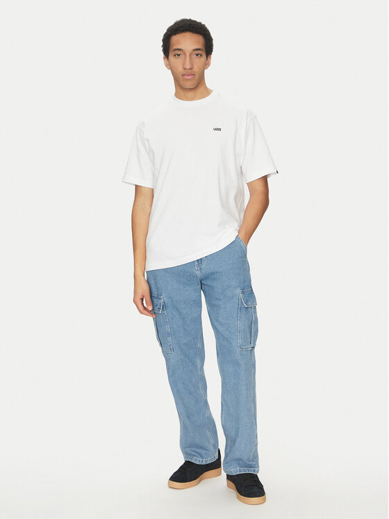 Vans Vans Póló Left Chest II VN000P1P Fehér Loose Fit