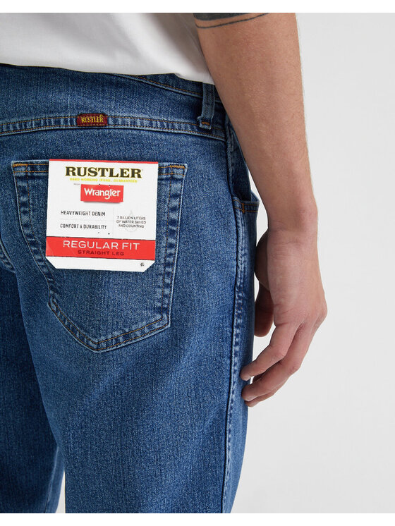 Wrangler Wrangler Jeansy RUSTLER Niebieski Regular Fit