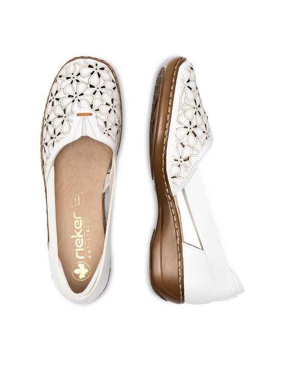 Rieker Rieker Halbschuhe 41356-80 Weiß
