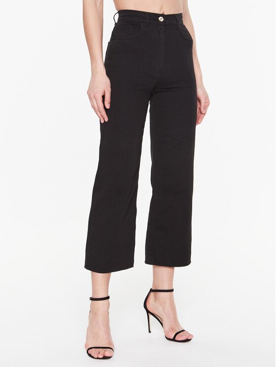 Elisabetta Franchi Elisabetta Franchi Jeansy PJ-89S-31E2-V250 Černá Flare Fit