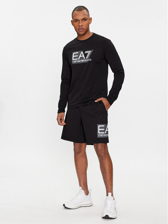 EA7 Emporio Armani EA7 Emporio Armani Спортивні шорти 3DPS63 PJ05Z 1200 Чорний Regular Fit