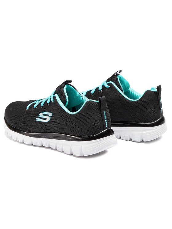 Skechers Skechers Sneakersy Get Connected 12615/BKTQ Czarny