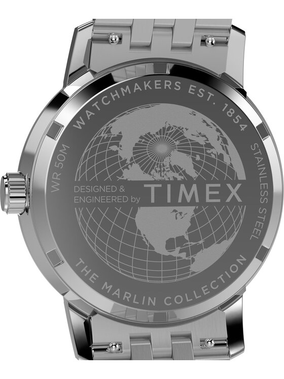 Timex Timex Zegarek TW2Y47600 Srebrny