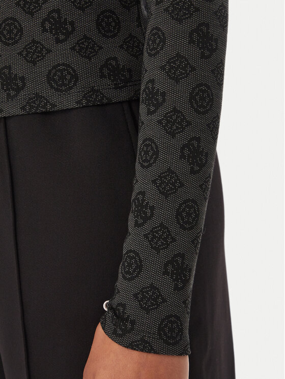 Guess Guess Блузка V6BP15 K7234 Темно-сірий Slim Fit
