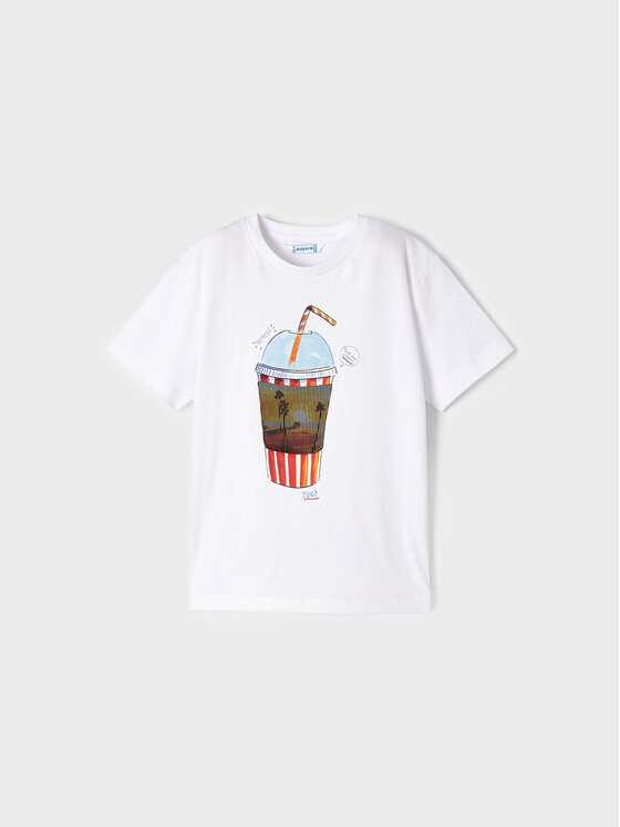 Mayoral Mayoral T-särk 3014 Valge Regular Fit