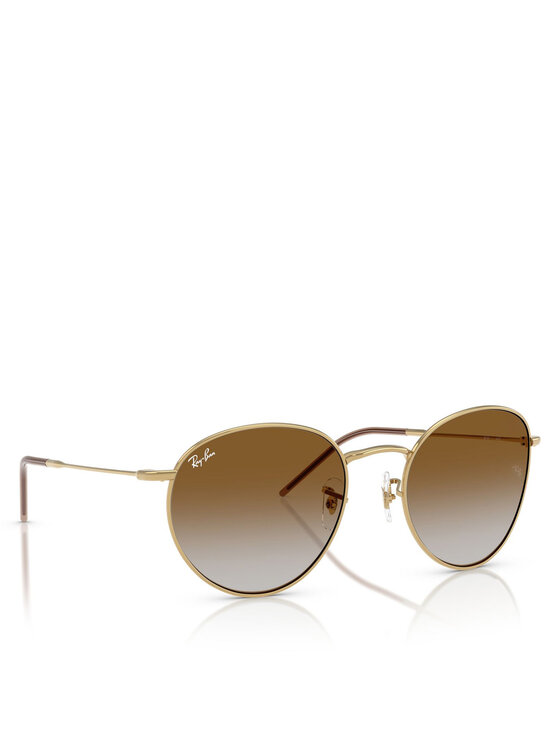 Zdjęcia - Okulary przeciwsłoneczne Ray-Ban  Round Reverse 0RBR0103S 001/CB53 Złoty 