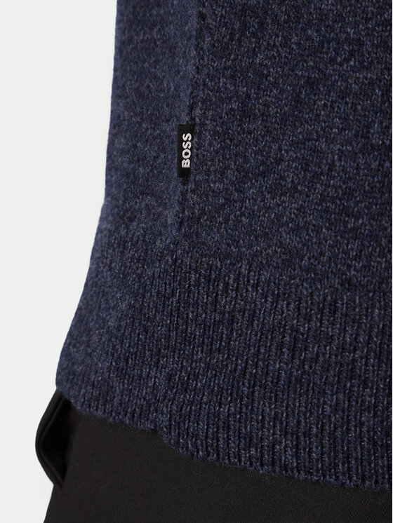 BOSS BOSS Rollkragenpullover C-Floriano 50570653 Dunkelblau Regular Fit