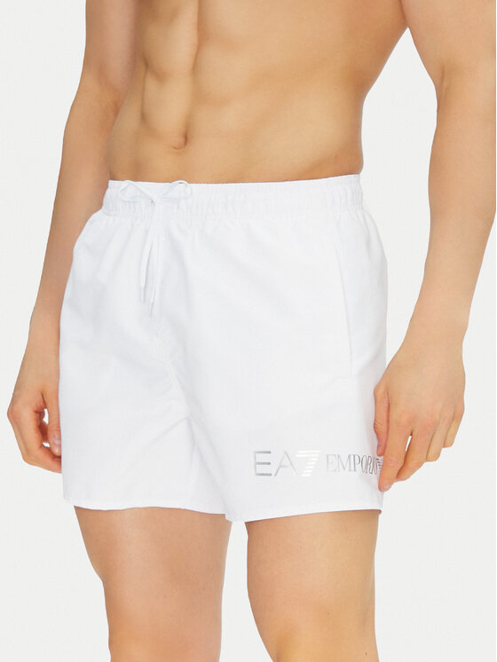 EA7 Emporio Armani EA7 Emporio Armani Pantaloni scurți pentru înot 7M000519 AF13049 M0076 Alb Regular Fit