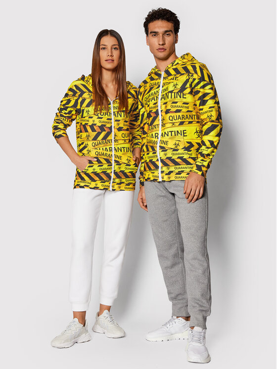 Mr. GUGU & Miss GO Mr. GUGU & Miss GO Sweatshirt Unisex Quarantine Gelb Regular Fit