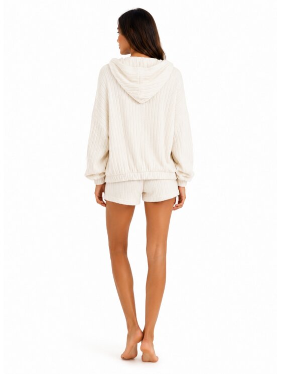 Agatha Studio Agatha Studio Komplet sweter i spodnie materiałowe A26SS-KE-K07 Biały Slim Fit