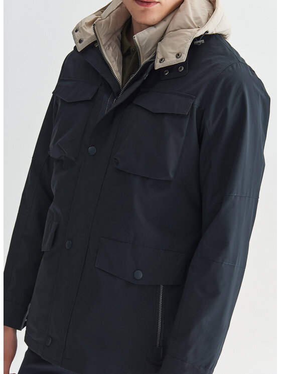 Pako Lorente Pako Lorente Komplet kurtka i kamizelka P22SF-5X-003 Granatowy Regular Fit