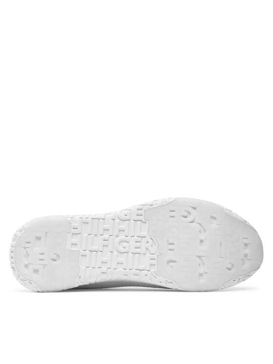 Tommy Hilfiger Tommy Hilfiger Sneakers Corporate Knit Rib Runner FM0FM02838 Bianco