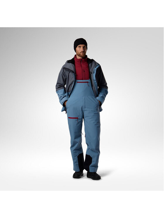 Rossignol Rossignol Spodnie narciarskie Outerlimits Insulated Bib Niebieski Relaxed Fit