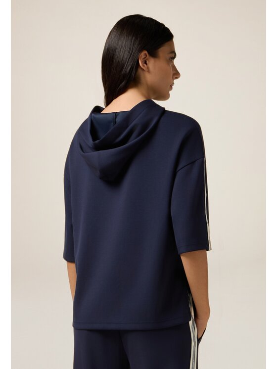 Oltre Oltre Felpa G962J004239N034 Blu Boxy Fit