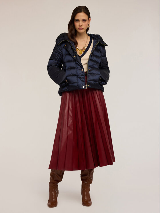 Motivi Motivi Giubbotto piumino F754Q000697N034 Blu Regular Fit